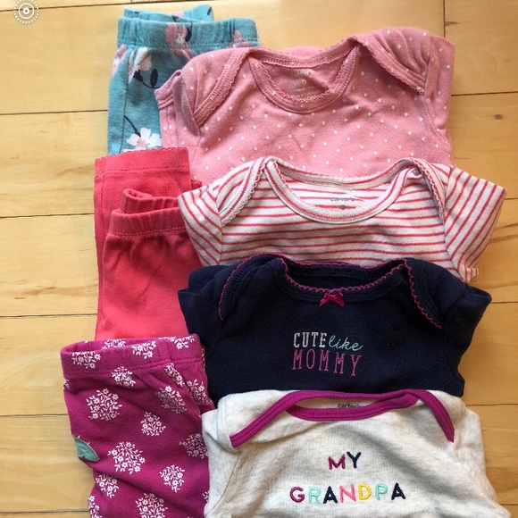 Other - 🔥4/$25 3 matching baby girls sets 9 month